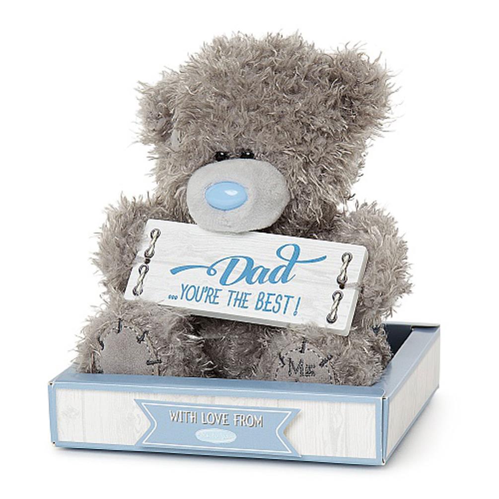 7" Holding Dad Sign Me to You Bear Extra Image 1